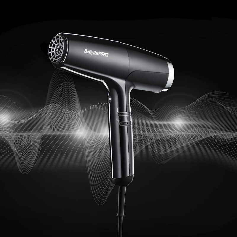 BaBylissPRO Falco Black Silver 2000W Professzionális Hajszárító