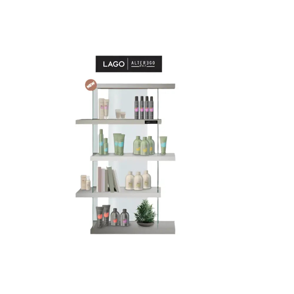 AlterEgo Expo Lago Termékbemutató Üvegpolcos Kiállítórendszer