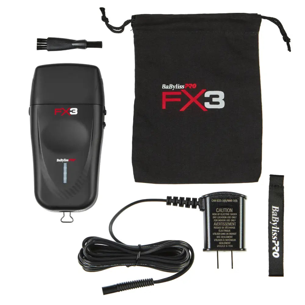 BaBylissPRO Double Foil FX3 Professzionális Fekete Elektromos Borotva Hipoallergén Fóliával - Gépek