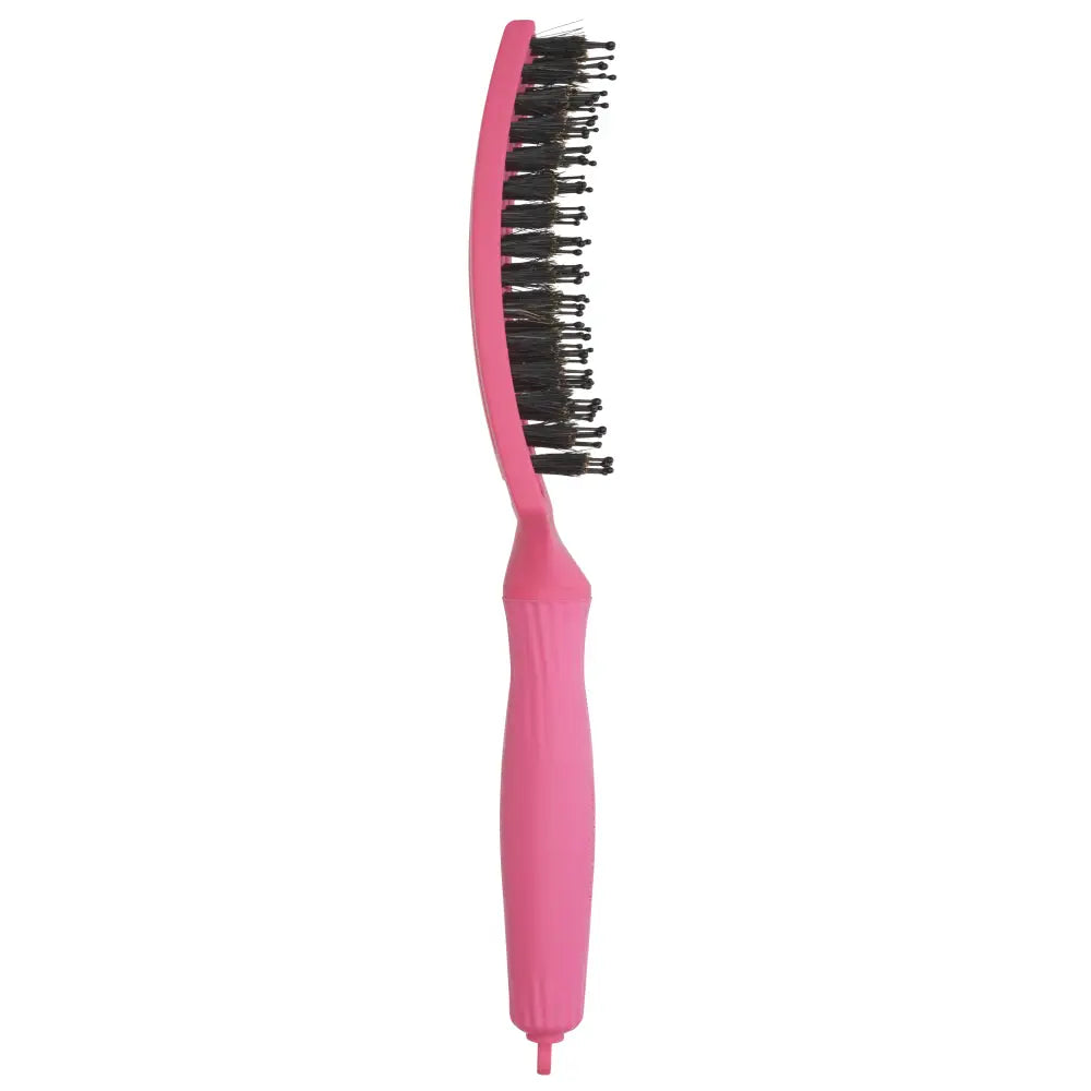 Fingerbrush Care Iconic Vaddisznószőr & Nylon Hajkefe – Hot Pink M