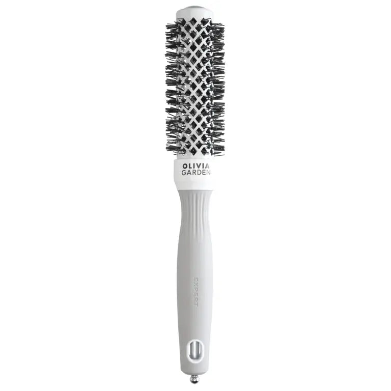 Olivia Garden Expert Blowout Shine White Körkefe 25mm - Haj