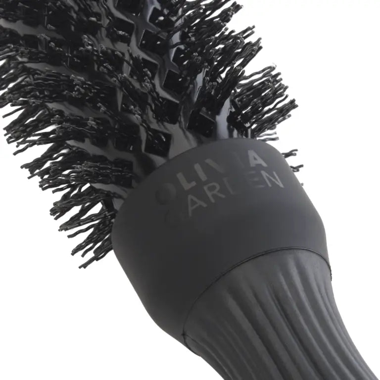 Olivia Garden Expert Shine Black Fekete Körkefe 25mm - Haj