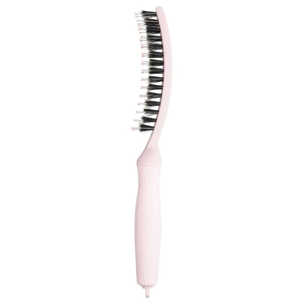 Olivia Garden Fingerbrush Care Boar & Nylon Pasztal Rózsaszín Bontókefe S Méret