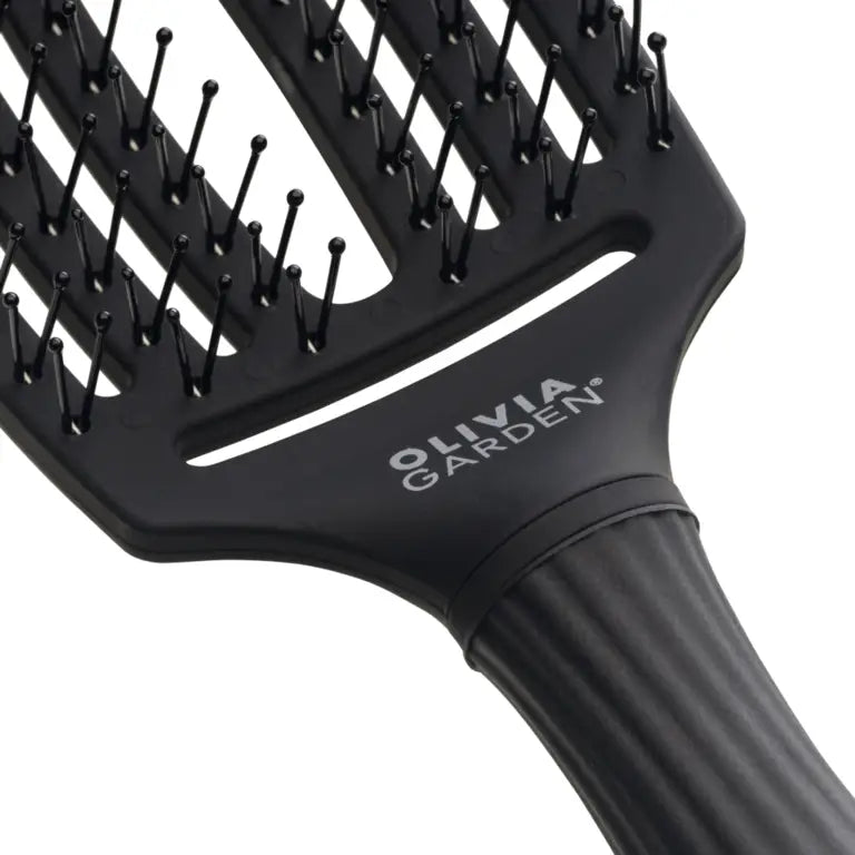 Olivia Garden Fingerbrush Care Double Bristles Bontókefe Fekete M - Haj