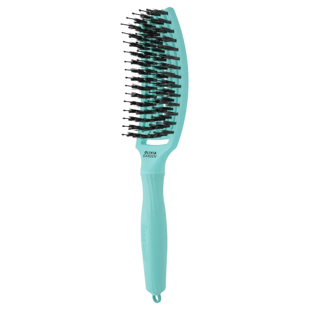 Olivia Garden Fingerbrush Care Iconic vaddisznósörtés hajkefe – Mint (M)