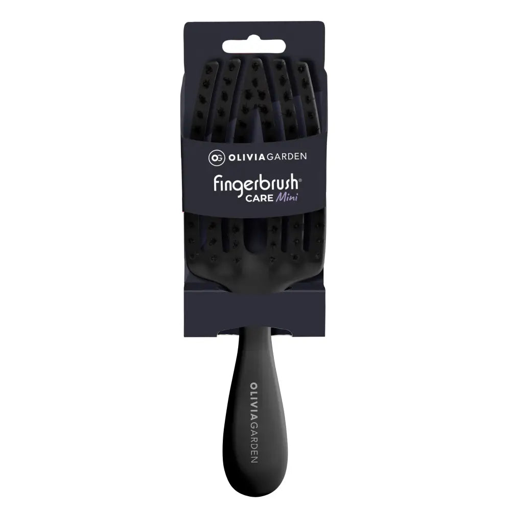 Olivia Garden Fingerbrush Care Mini Fekete Hajkefe - Haj