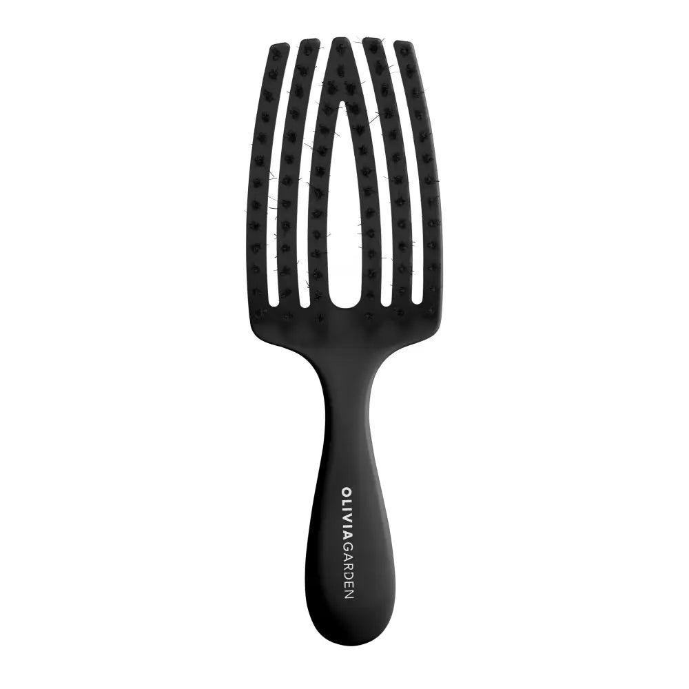 Olivia Garden Fingerbrush Care Mini Fekete Hajkefe - Haj