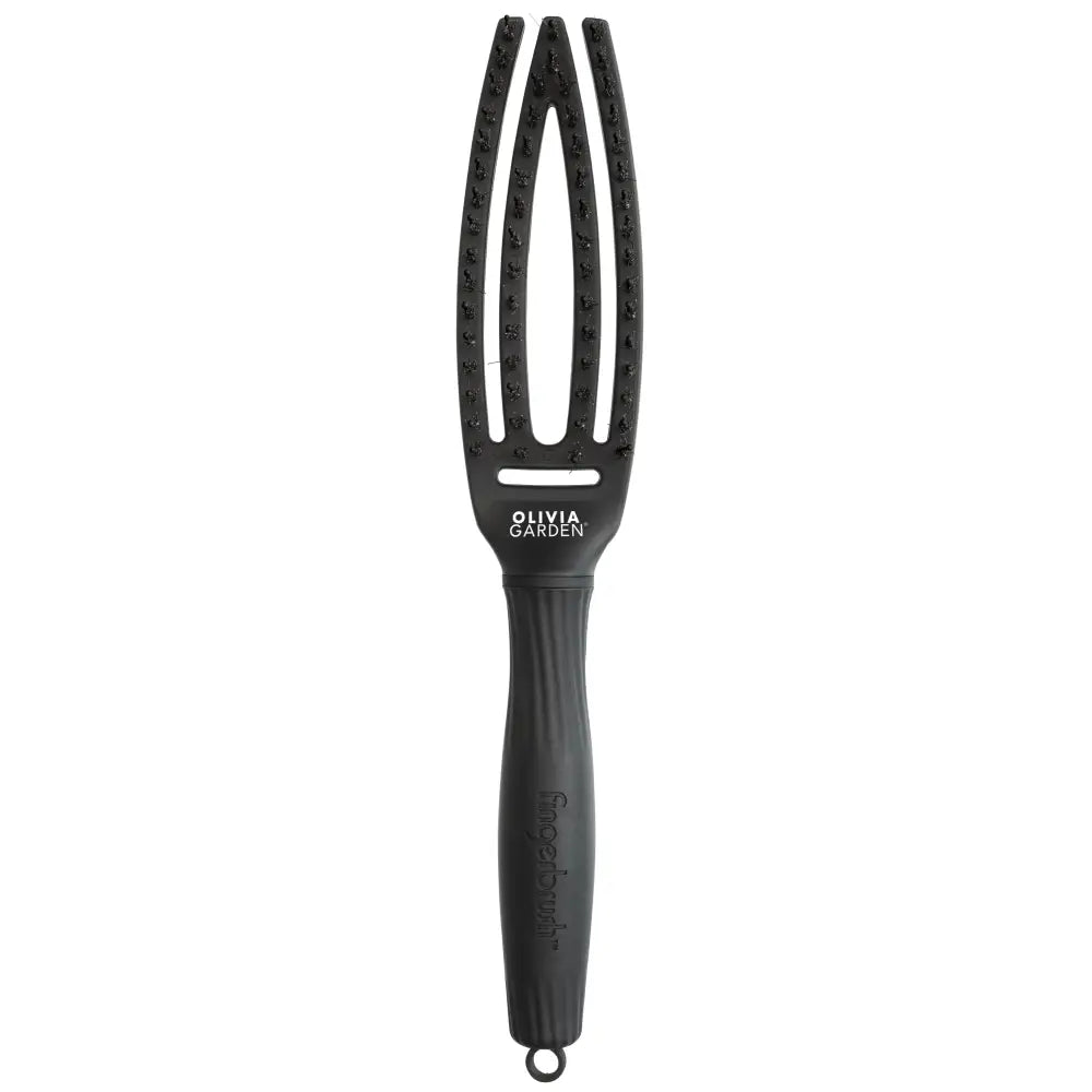 Olivia Garden Fingerbrush Full Black Kicsi Hajkefe
