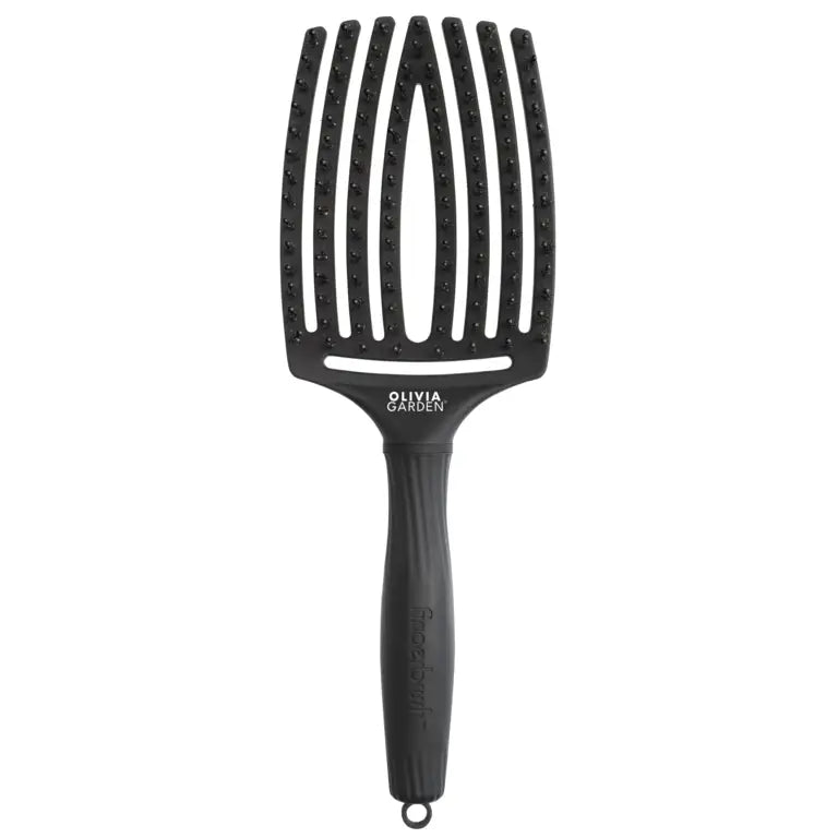 Olivia Garden Fingerbrush Full Black Nagy Hajkefe L - Haj