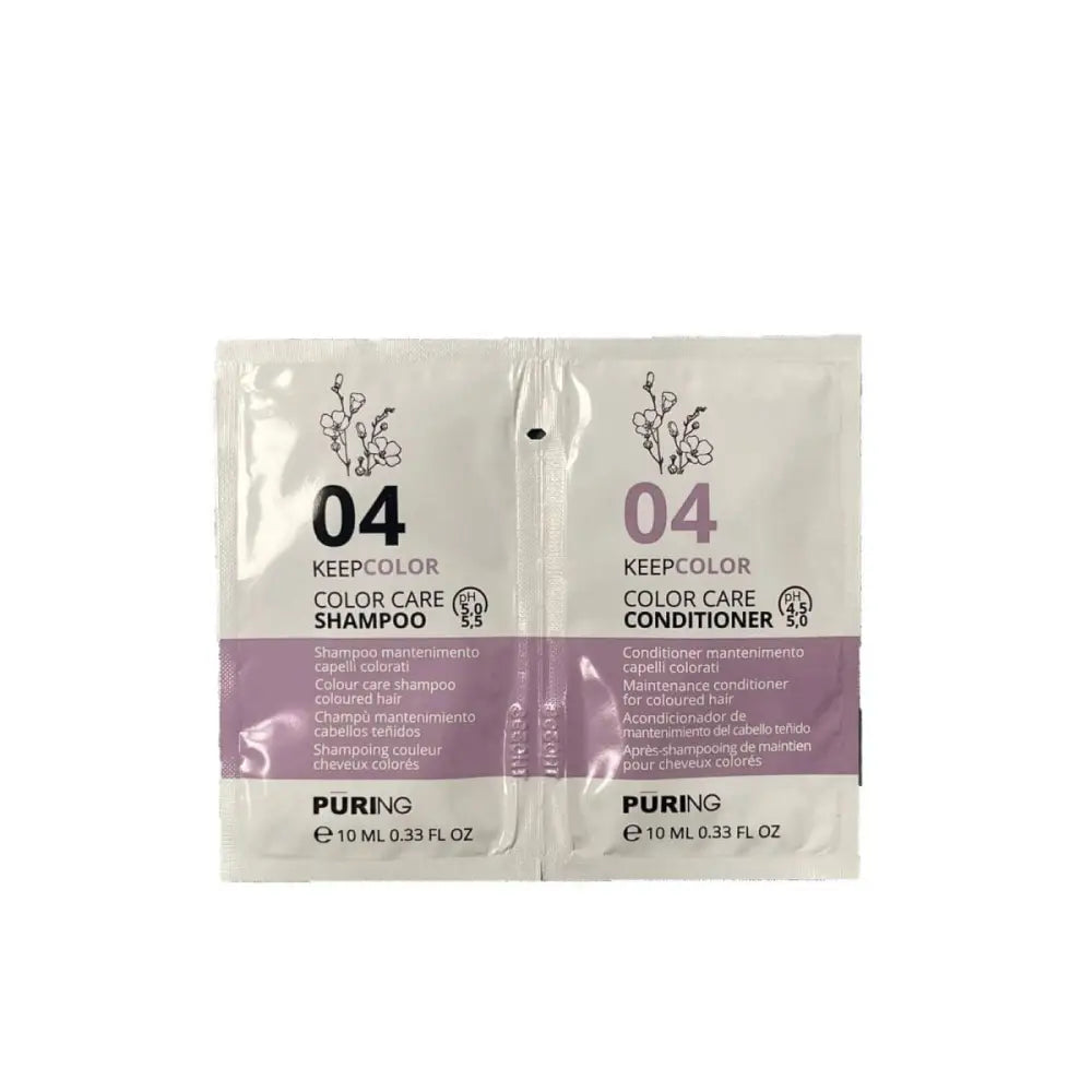 Puring Keepcolor Șampon Și Balsam Pentru Păr Colorat 10ml+10ml