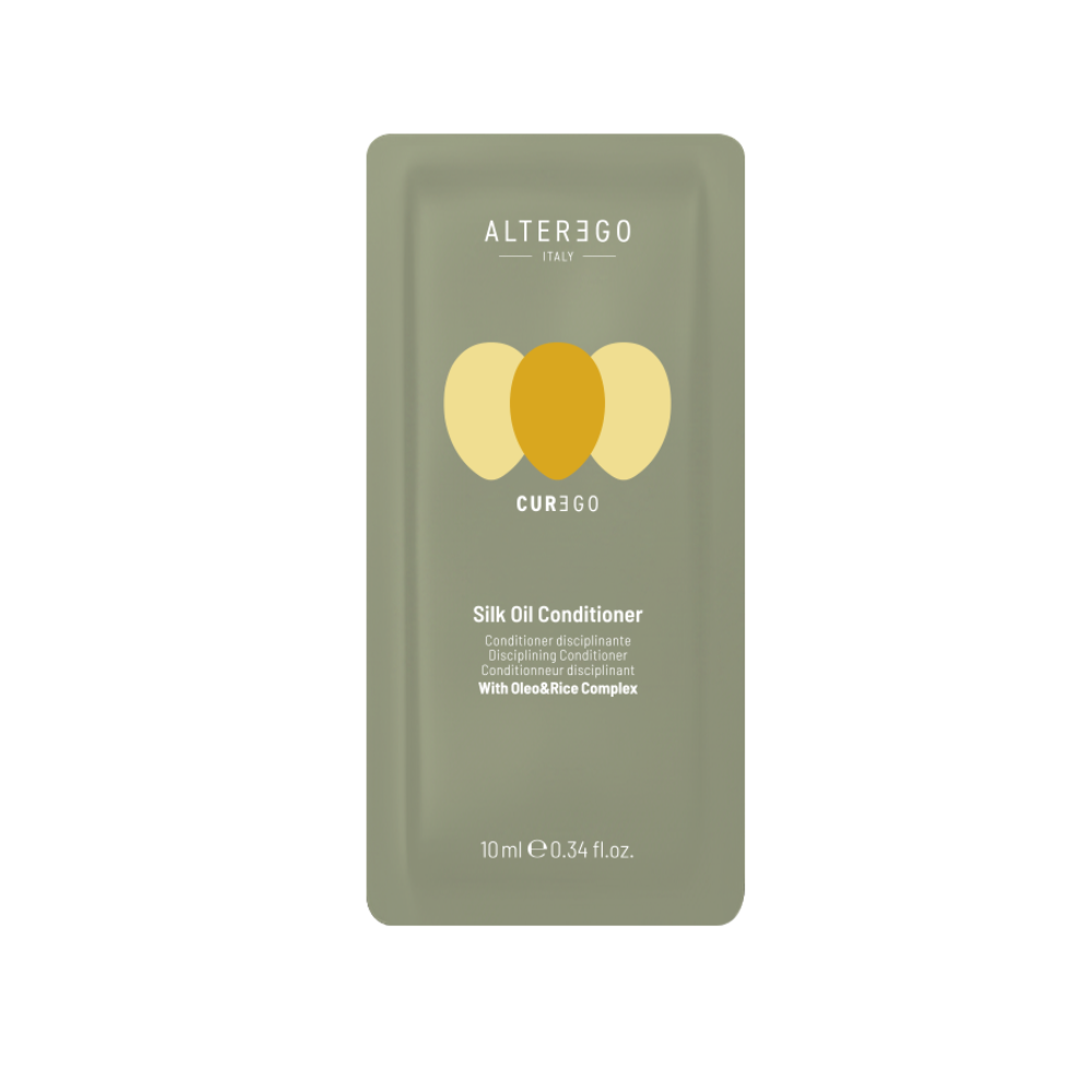 AlterEgo CureEgo Silk Oil Selymesítő Hajbalzsam Szöszösödésre Hajlamos Hajra