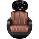 AYALA Thomas Fejmosó Barna Kárpitozással Fekete Kerámiatállal