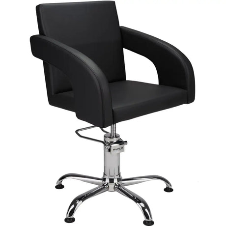 AYALA Tina Fodrász Szék Fekete Kárpitozással Csillagtalp