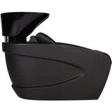 AYALA Vanity Fejmosó Fekete Kárpitozással és Fekete Kerámiatállal