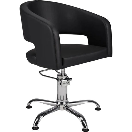 AYALA Zoe Fodrász Szék Fekete Kárpitozással Csillagtalp