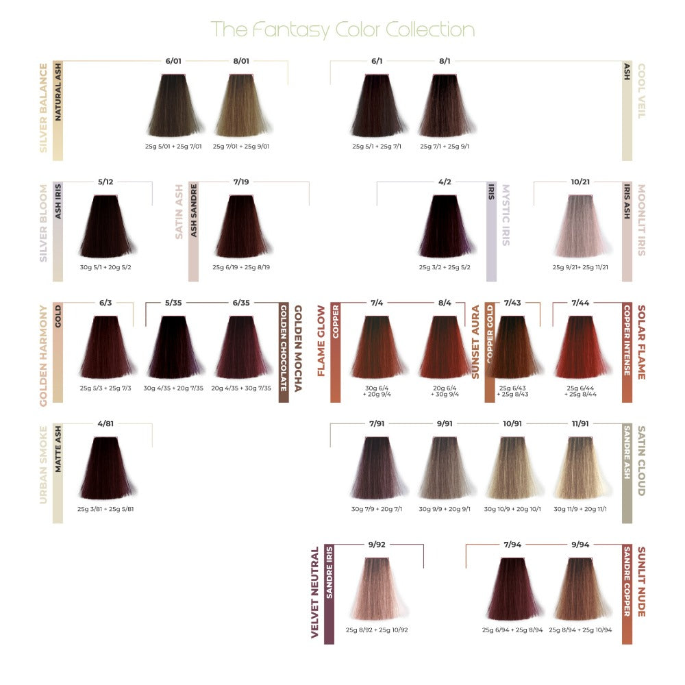 ETB Hair ColorVerse Ammóniamentes Tartós Hajfesték Színskála / 70 Árnyalat /