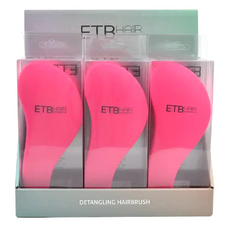 ETB Hair Professzionális Hajbontó Kefe Készlet Display Pink 9db - Haj