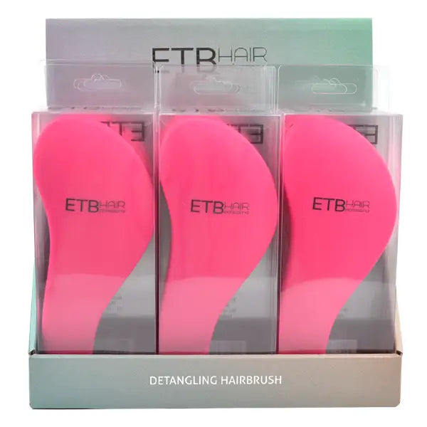 ETB Hair Professzionális Hajbontó Kefe Készlet Display Pink 9db - Haj