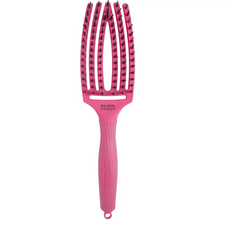 Fingerbrush Care Iconic Vaddisznószőr & Nylon Hajkefe – Hot Pink M