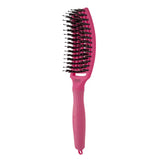 Fingerbrush Care Iconic Vaddisznószőr & Nylon Hajkefe – Hot Pink M