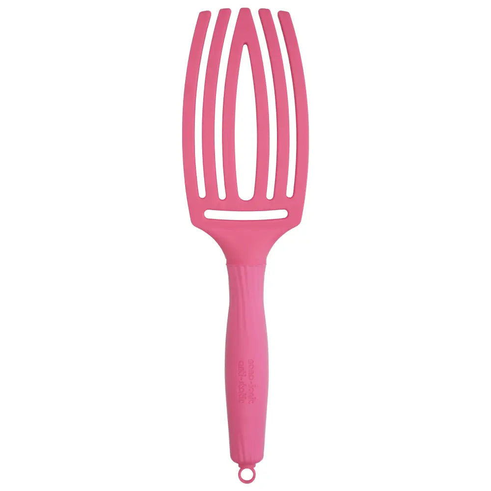 Fingerbrush Care Iconic Vaddisznószőr & Nylon Hajkefe – Hot Pink M