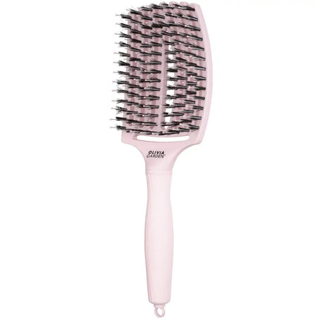 Fingerbrush Care Iconic Vaddisznószőr & Nylon Hajkefe – Pastel Pink L - Haj