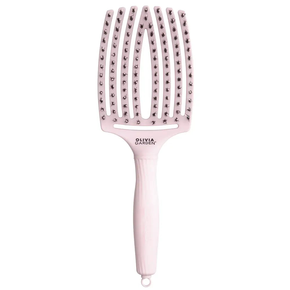 Fingerbrush Care Iconic Vaddisznószőr & Nylon Hajkefe – Pastel Pink L - Haj