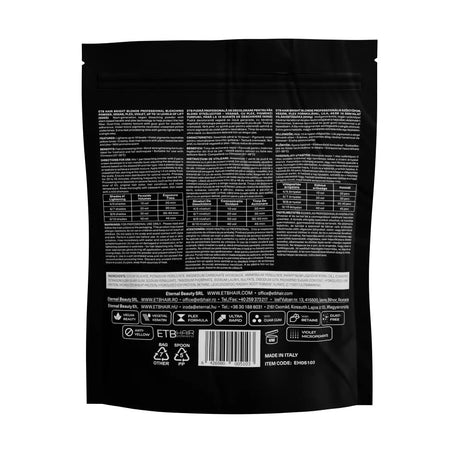 ETB Hair Professional Bright Blonde Szőkítőpor Plex formulával, Lila, 10 Szint Világosítással, Vegán formula