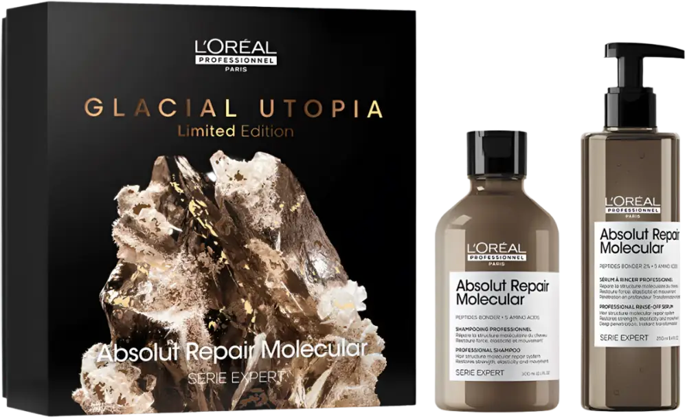 L’Oréal Absolut Repair Molecular Szett Sérült Hajra 300 + 250ml