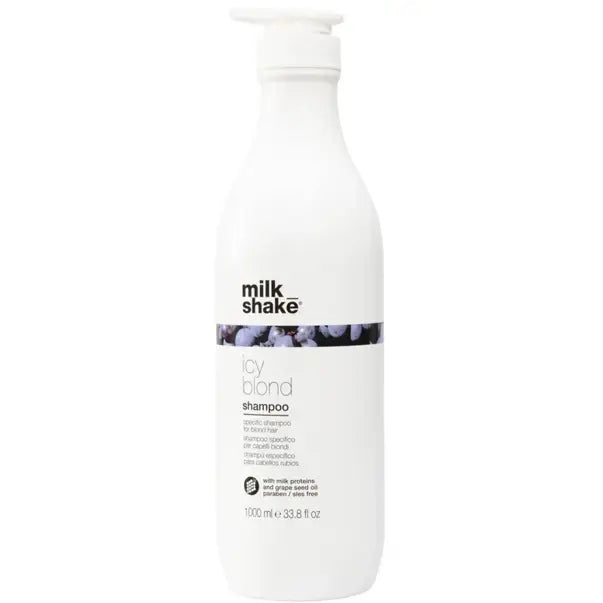 Milk Shake Icy Blond Sampon Pigmenttel Sárga Árnyalatok Semlegesítésére Szőke Hajr - 1000ml