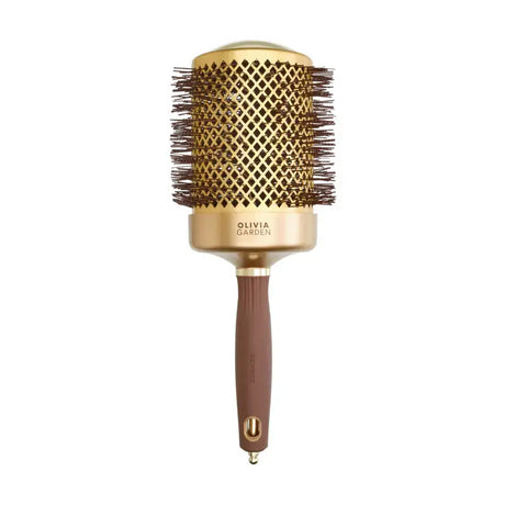 Olivia Garden Expert Blowout Shine Gold & Brown Turmalinos Kerámiás Körkefe 80mm
