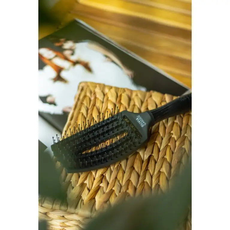 Olivia Garden Fingerbrush Care Double Bristles Bontókefe Fekete M - Haj