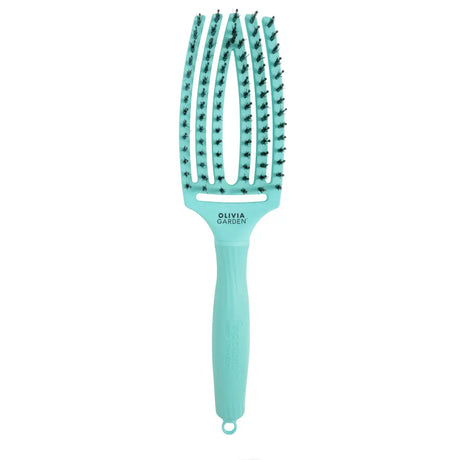 Olivia Garden Fingerbrush Care Iconic vaddisznósörtés hajkefe – Mint (M)