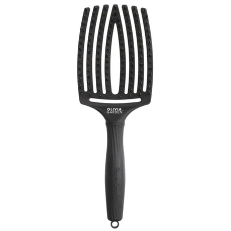 Olivia Garden Fingerbrush Full Black Nagy Hajkefe L - Haj