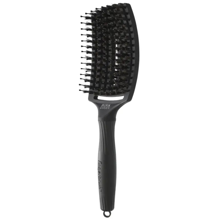 Olivia Garden Fingerbrush Full Black Nagy Hajkefe L - Haj