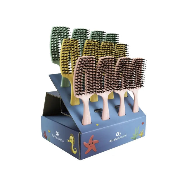 Olivia Garden Fingerbrush Mini Hajkefe Display Gyereknek 12db - Haj